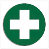 Aero Healthcare First Aid Cross Sticker 5 x 5cm Sheet/5